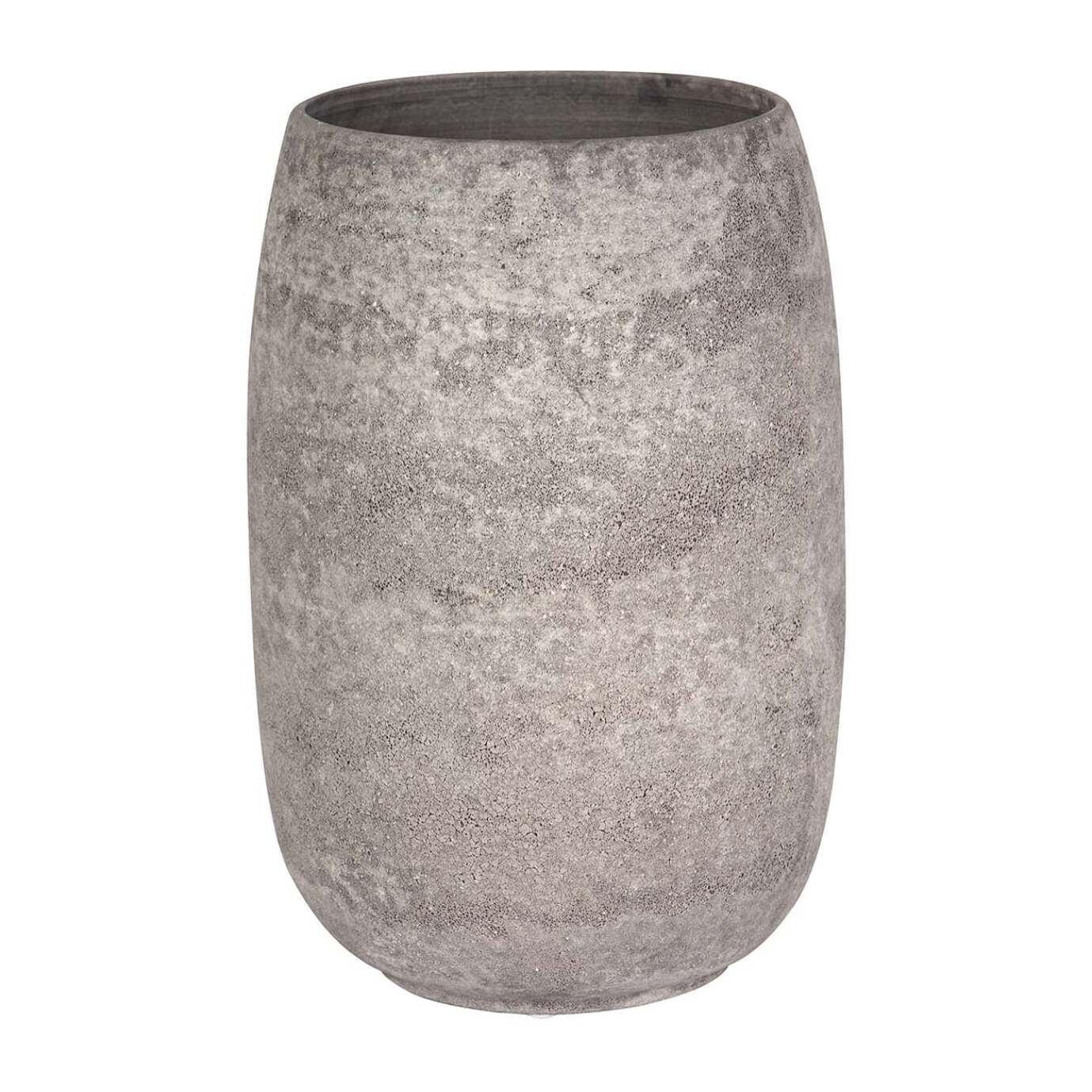 Florero Ceramica Negro Gris 20x20x31 Cm