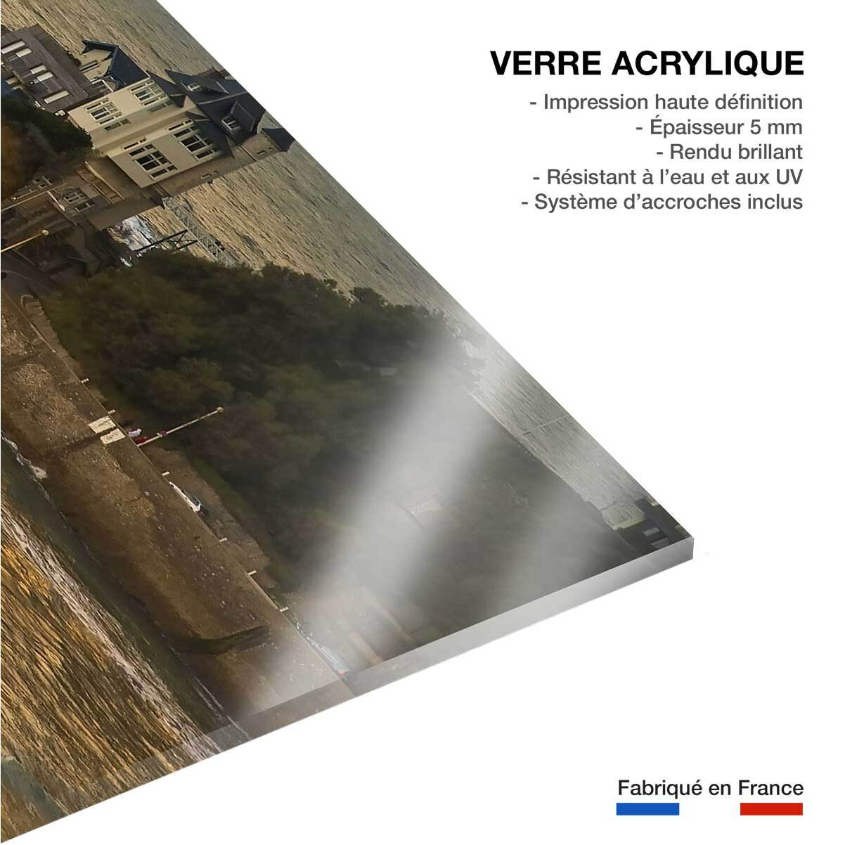 Tableau paysage ocean biarritz et la villa belza  Tableau plexiglas