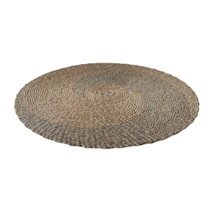 Tapis rond Ivy 120cm en jacinthe d'eau