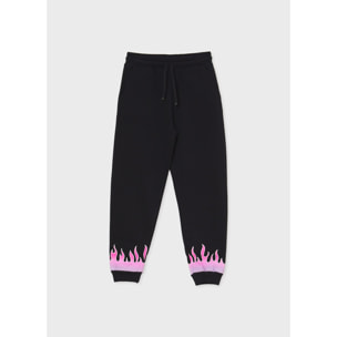 Pantalone ginnico con fiamme