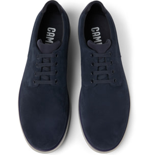 Zapatos de cordones - CAMPER Smith - Azul - Piel de ante