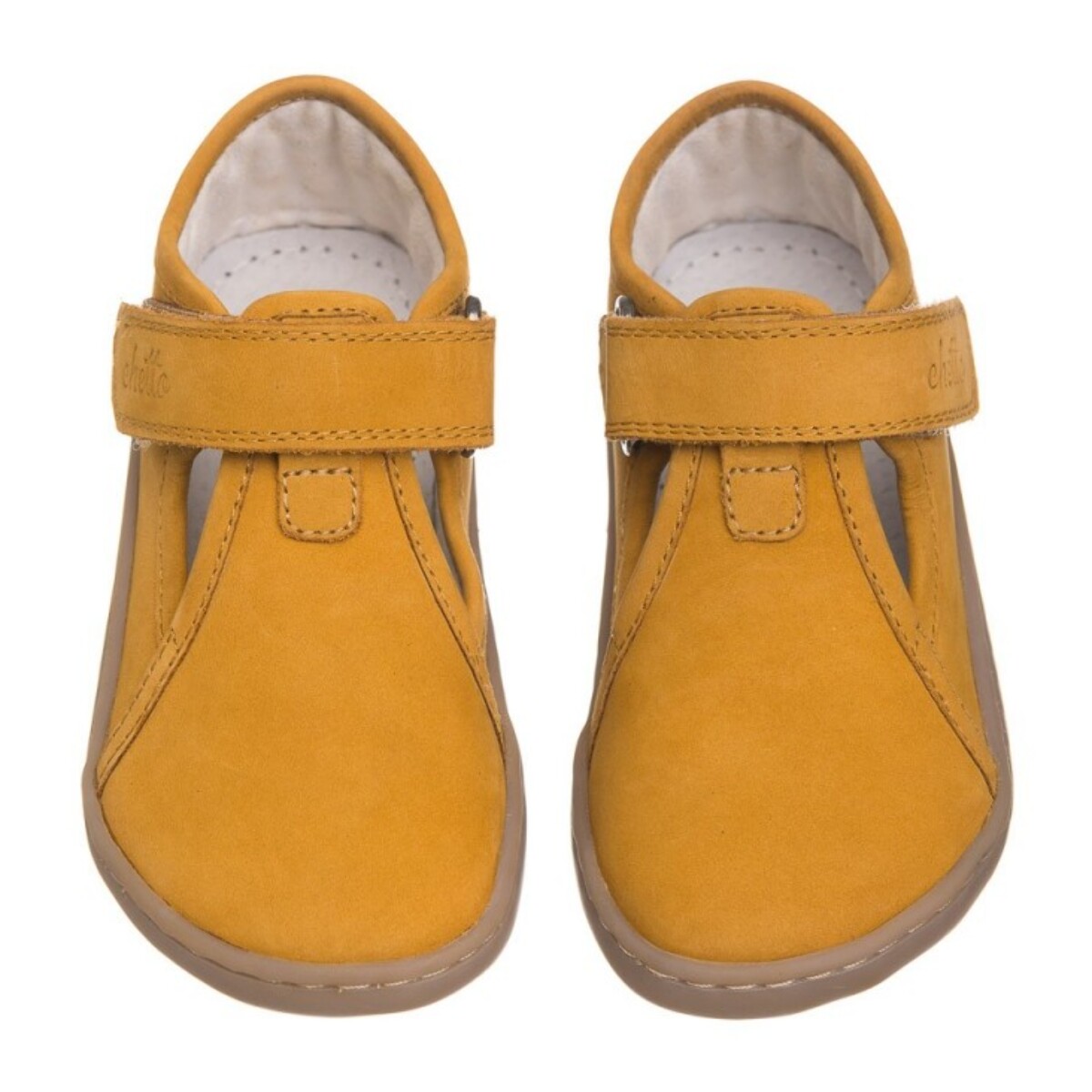 Cangrejera Barefoot camel para Niños confeccionada en piel y 100% respetuosa