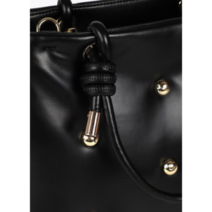 Borsa XL Imbottita Effetto Pelle con Borchie