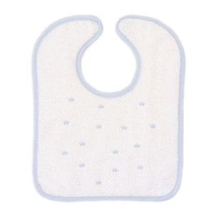 Babero Cuadrado Velcro Perritos-Coronas-Estrellitas Gris Talla Uni