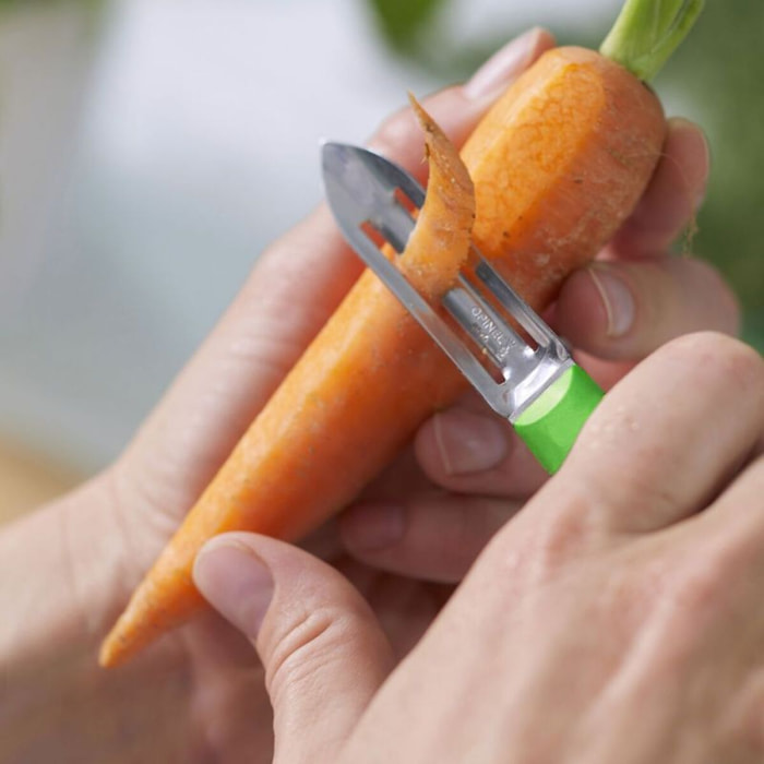 Couteau éplucheur OPINEL N315 vert