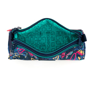 Estuche triple Gabol TIZAS con corazones y resistente al agua