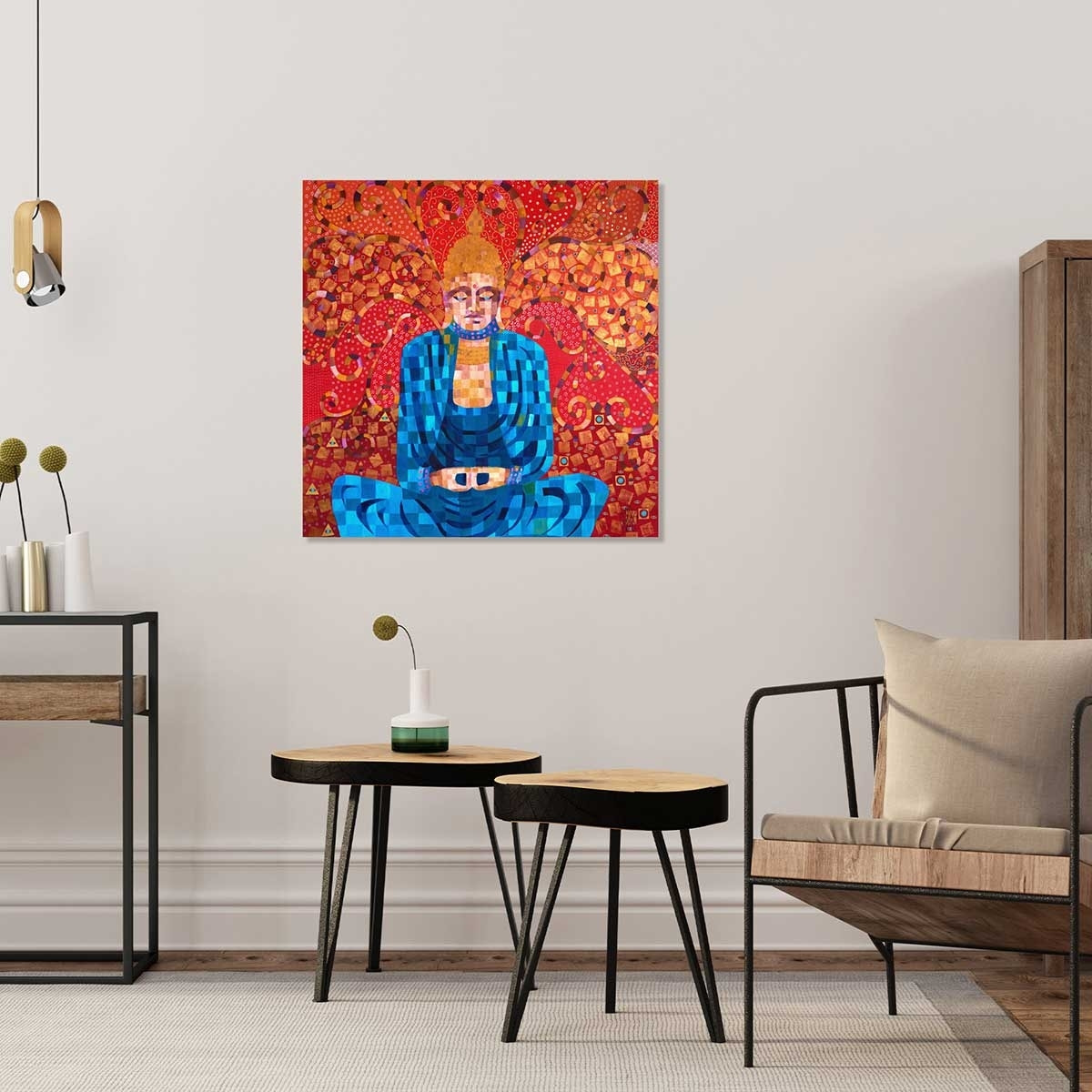 Tableau voyage en terre de bouddha Tableau alu Dibond