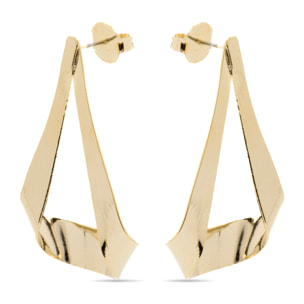 Pendientes acabados en oro amarillo de 18K