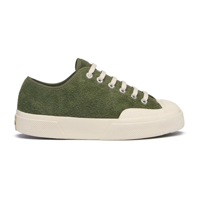 Le Superga Uomo Donna Verde 2432 Works Hairy Suede