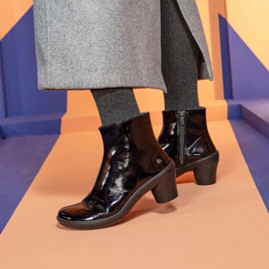 Botines con tacón 1442 NAPPA BLACK-BRONZE/ ALFAMA color Black-bronze