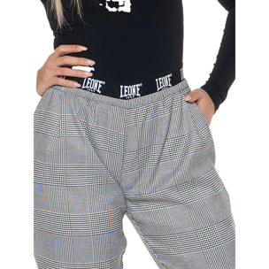 Pantalón palazzo en "Príncipe de Gales" para mujer "Perla"