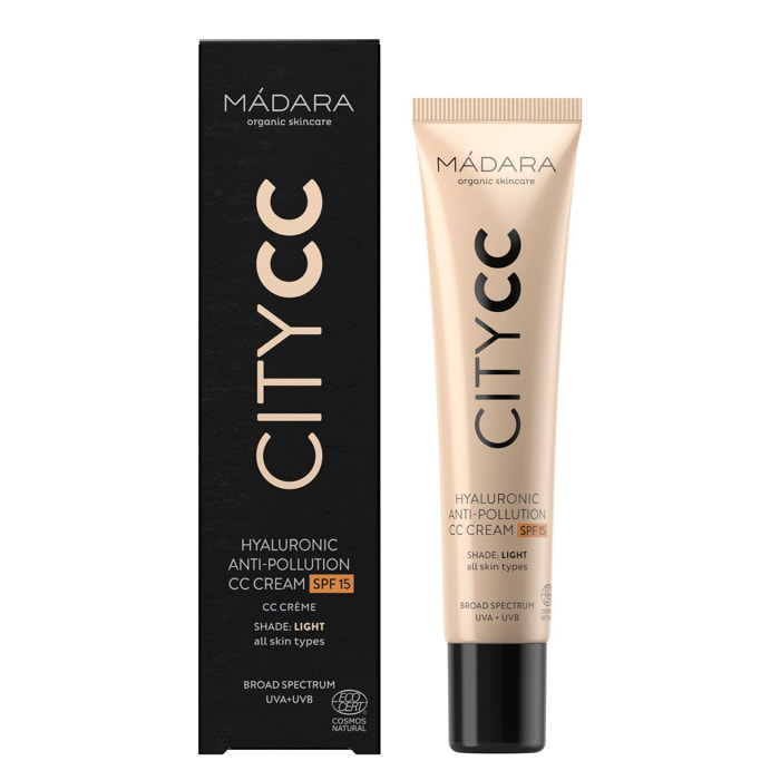 City CC - Crème Anti-Pollution à l’Acide Hyaluronique SPF15 40 ml