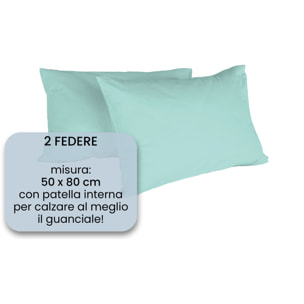COPPIA FEDERE MAX COLOR, 100% Cotone, Made in Italy - ACQUA