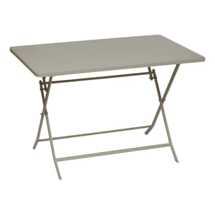 Table de jardin Greensboro 4 places pliable café 110x70cm