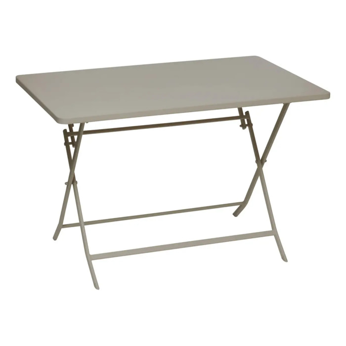 Table de jardin Greensboro 4 places pliable café 110x70cm