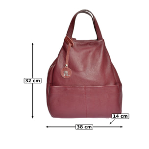 Zaino Anna Luchini Bordeaux