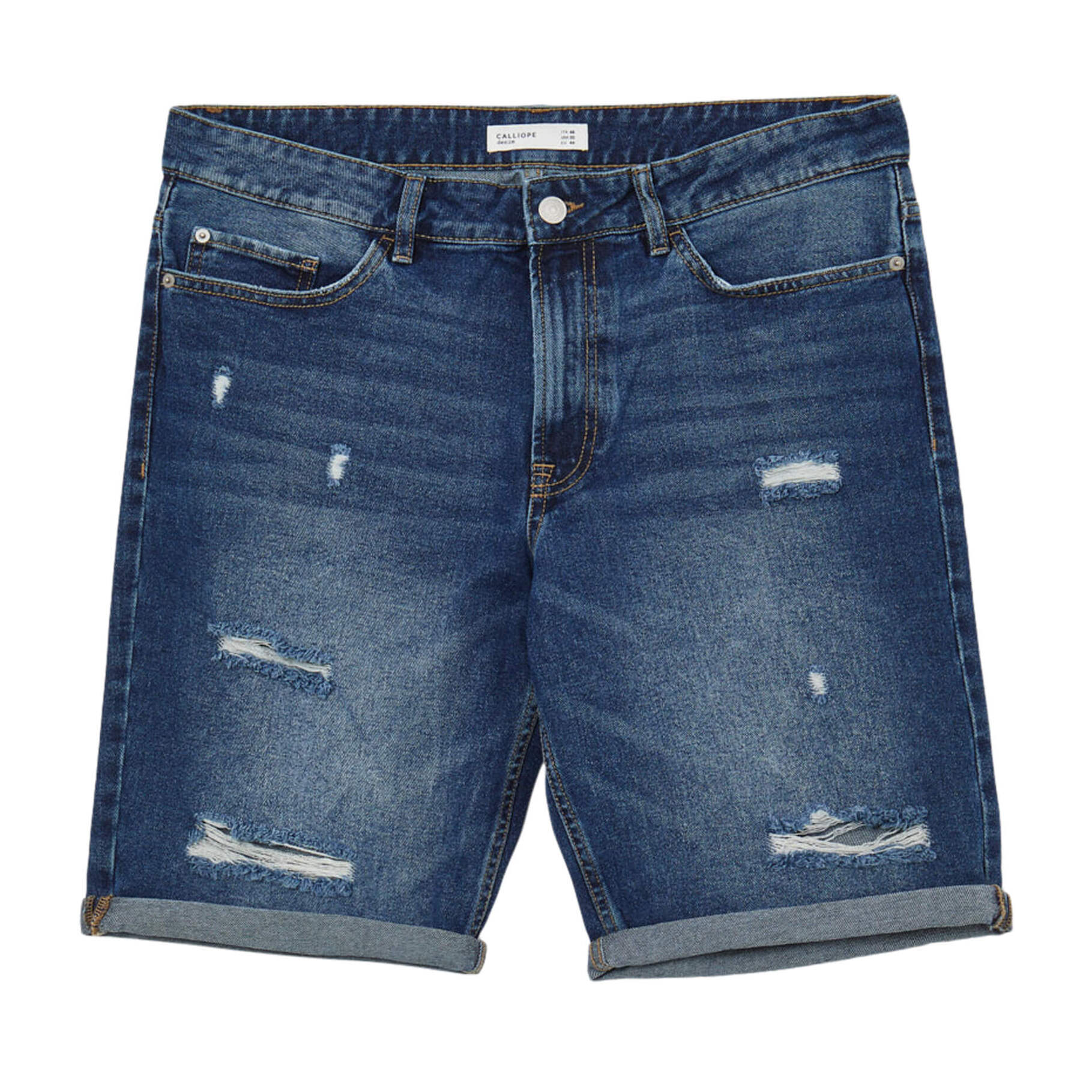 Bermuda in jeans con strappi