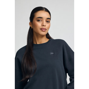 Sudadera azul marino de corte holgado y logo Polo Club