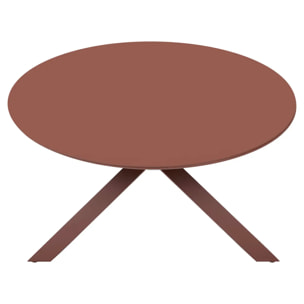 Table de jardin 6 places Oryon D130cm acajou