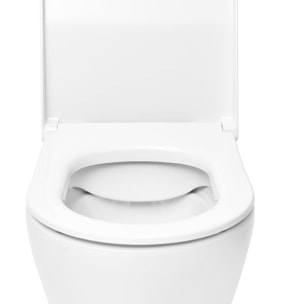 WC sans bride S60, fixations invisibles + Abattant softclose, Blanc (7510-003-6288)