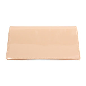 Pochette donna nude in vernice