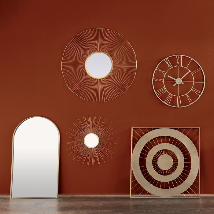 Miroir "Joyce" doré - métal 60x106 cm
