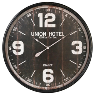 Horloge "Hôtel" - métal D90 cm