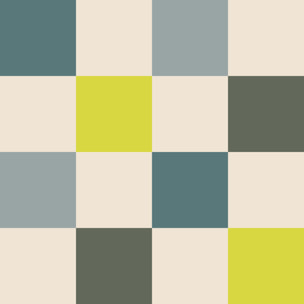 Papier peint damier coloré Intissé