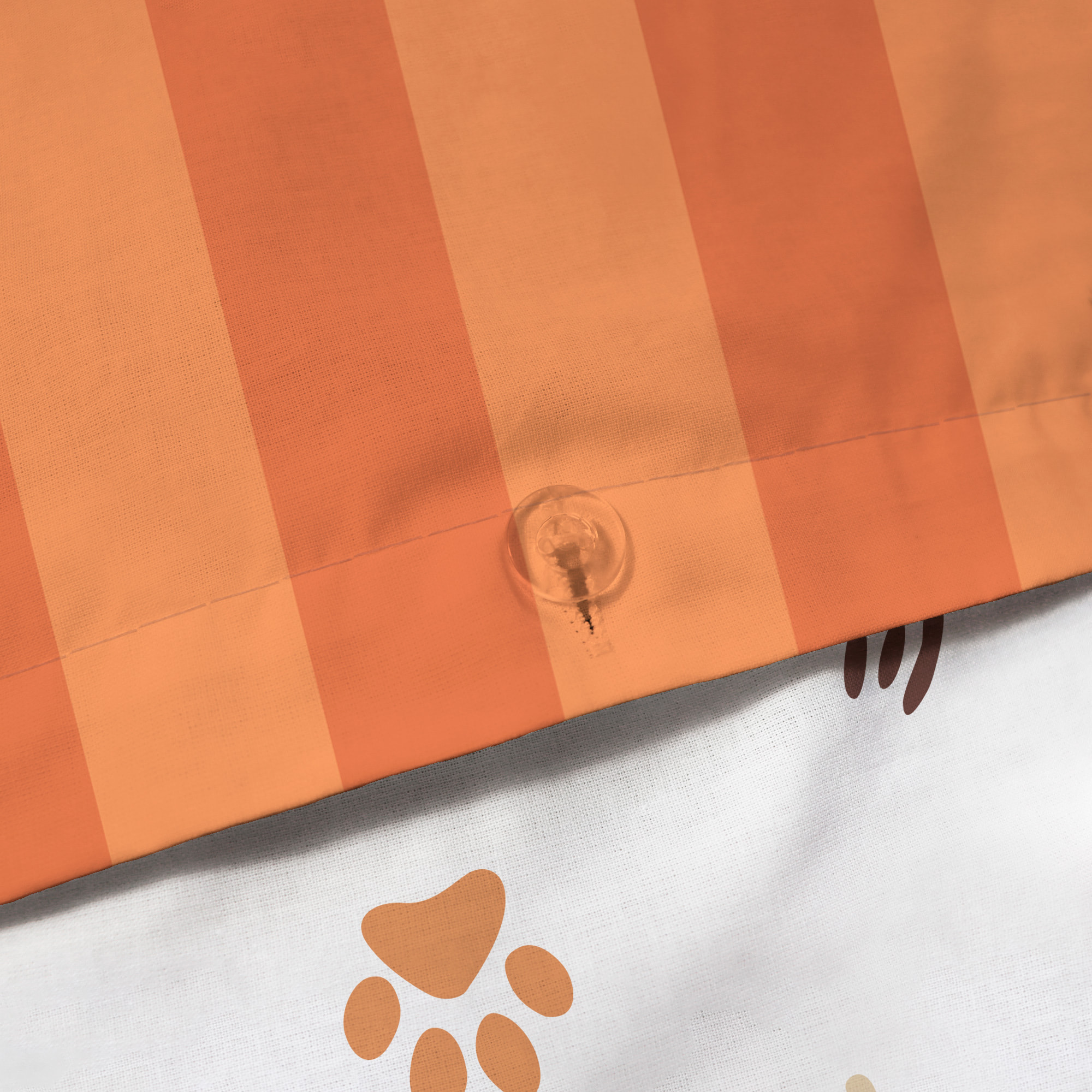 Parure de lit imprimée 100% coton, TIGRI