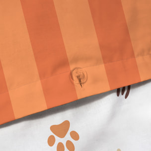 Parure de lit imprimée 100% coton, TIGRI