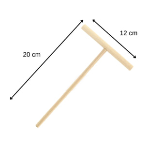 Ensemble de 2 Râteaux à crêpes 20 cm Fackelmann Wood Edition