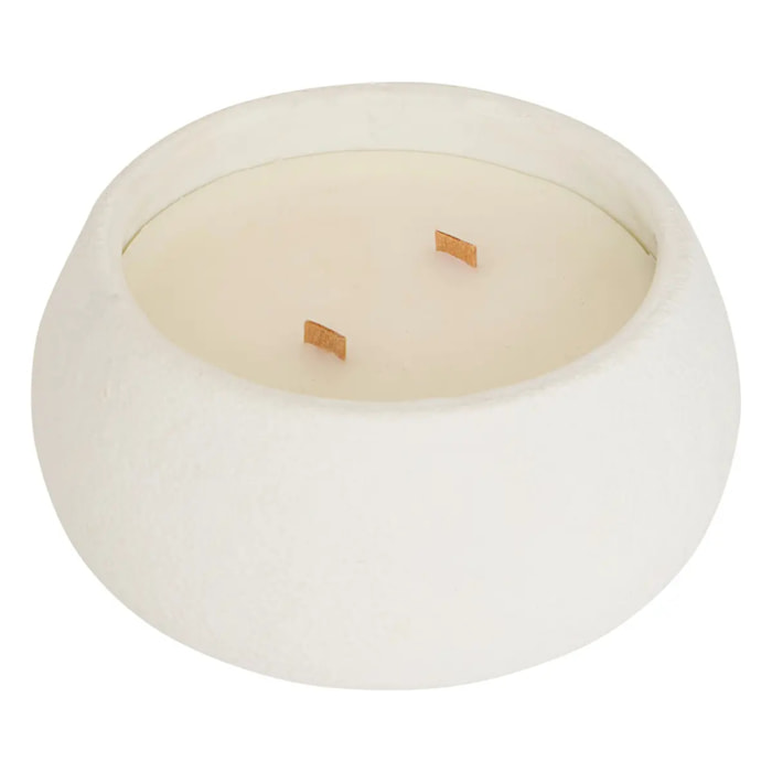 Bougie parfumée Wonj 464g pot ciment patchouli