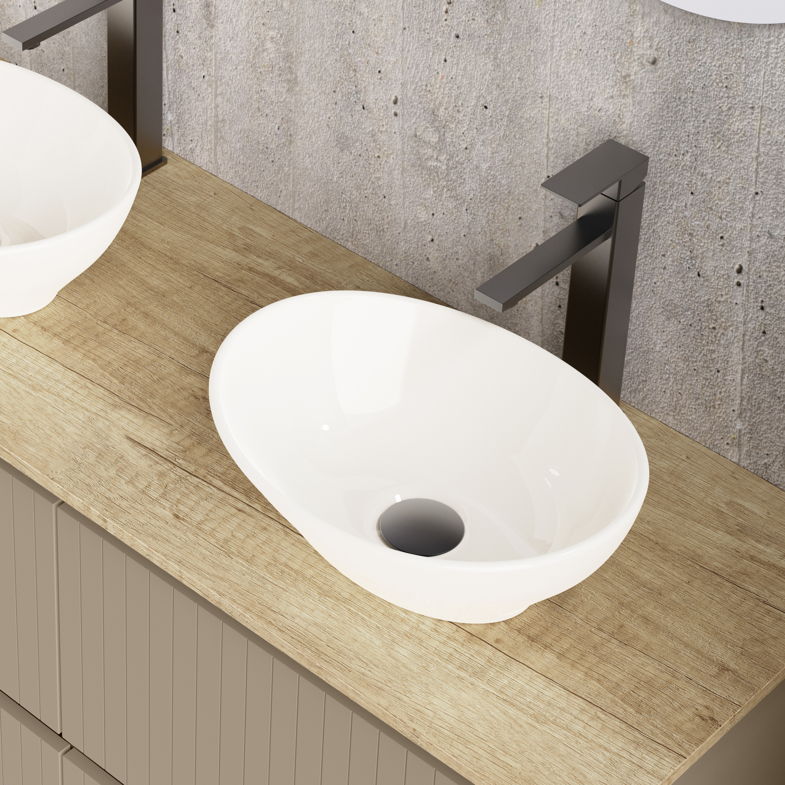 Conjunto de baño Hali Alday, 120 cm, Fango