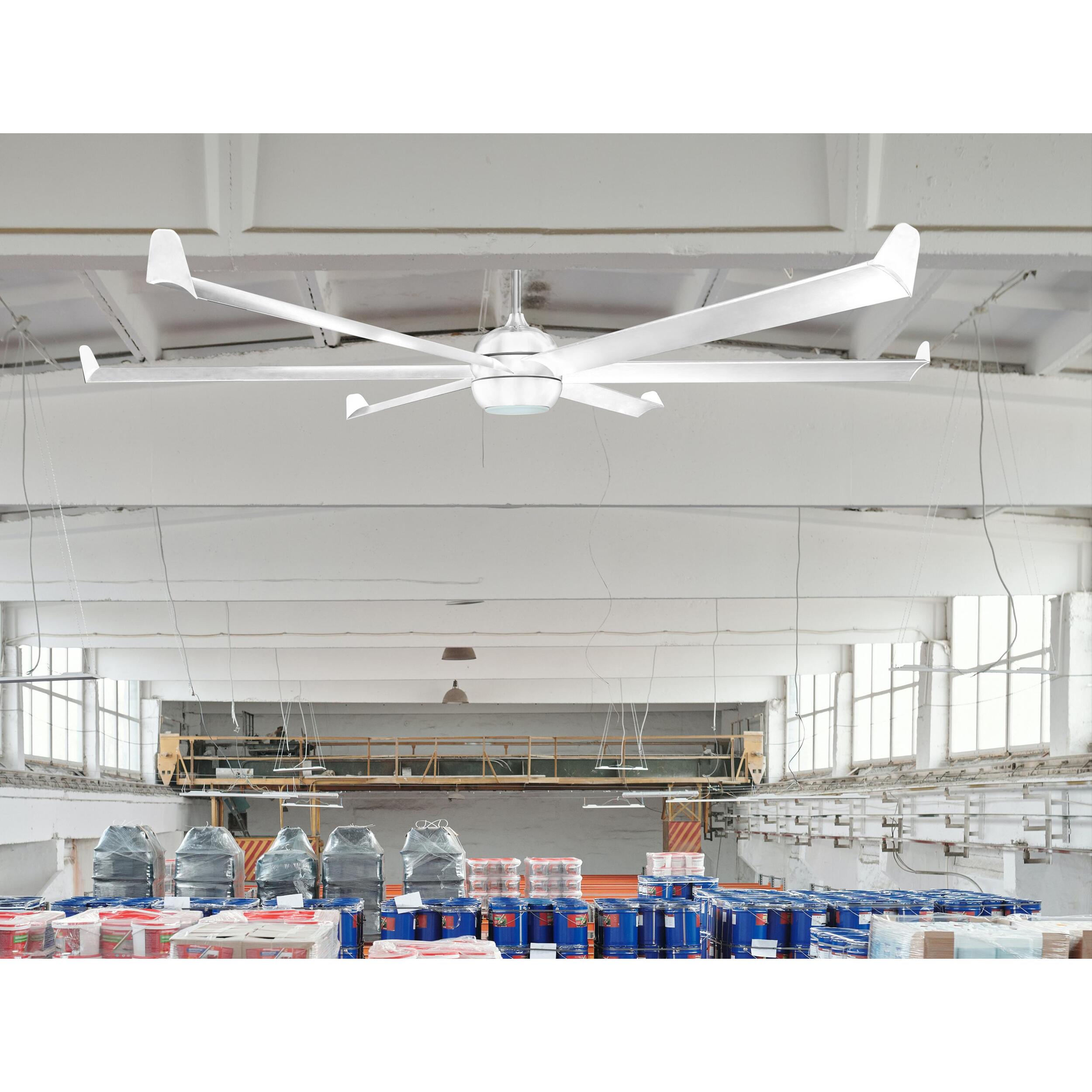 Ventilador de Techo ø236 cm con Wifi Reversible Hypersilence BIGCOOL WHITE KLASSFAN