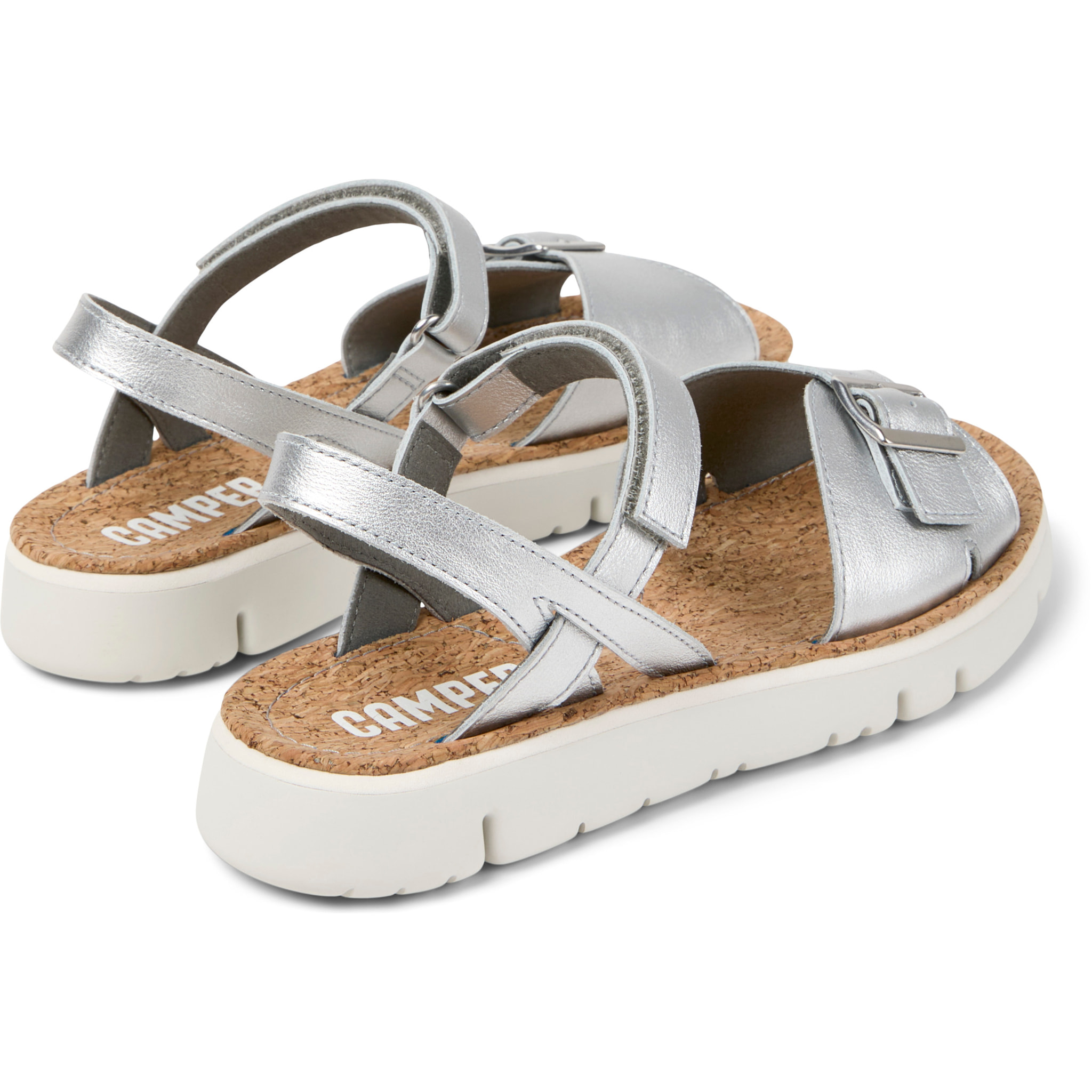 Sandali - CAMPER Oruga Sandal - Grigio - Pelle liscia