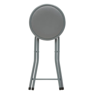 Tabourets pliants gris