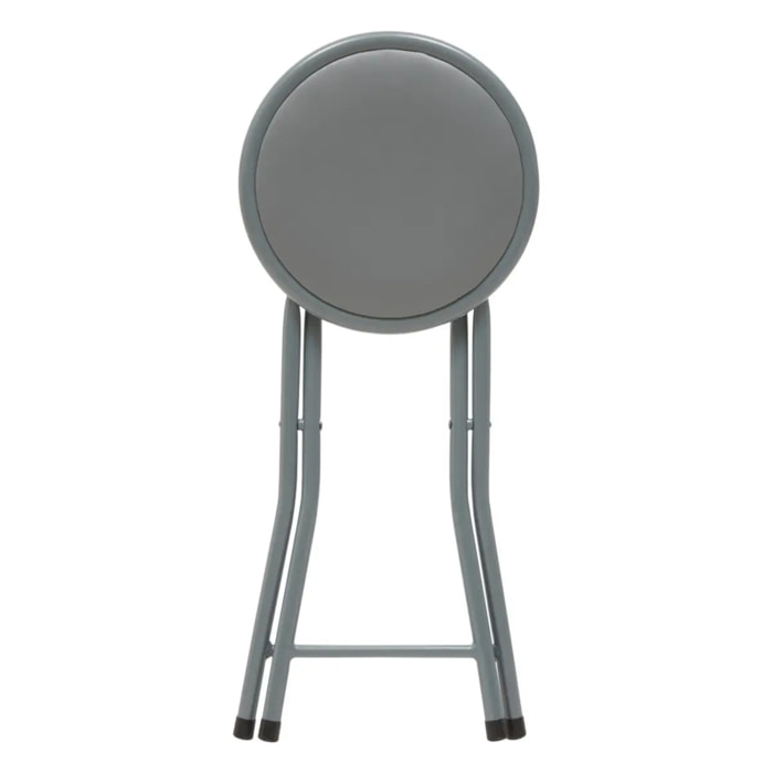 Tabourets pliants gris