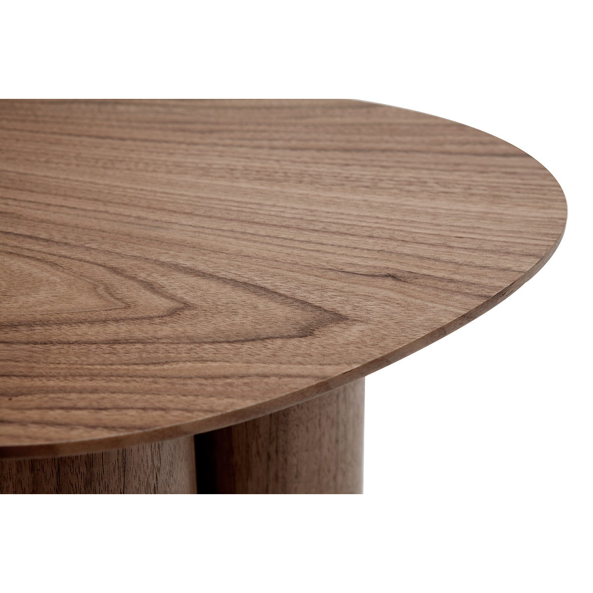 Table d'appoint design bois foncé noyer L44 cm HOLLEN