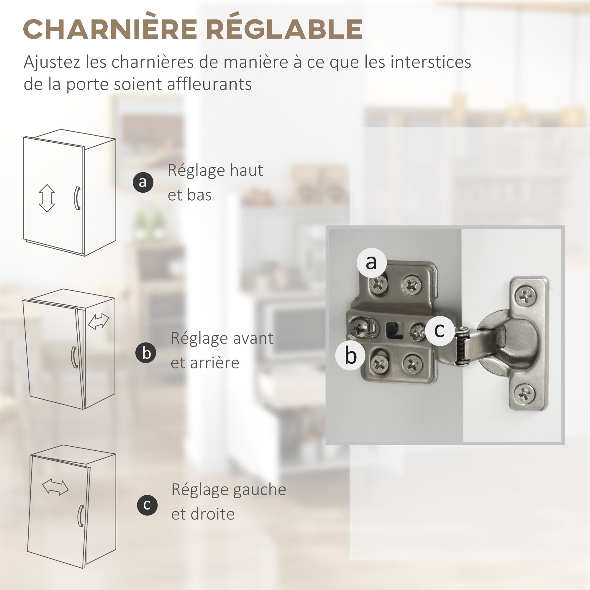 Meuble de rangement desserte de cuisine pour micro-ondes avec placard tiroir étagère supérieur 60 x 40 x 131 cm naturel et blanc