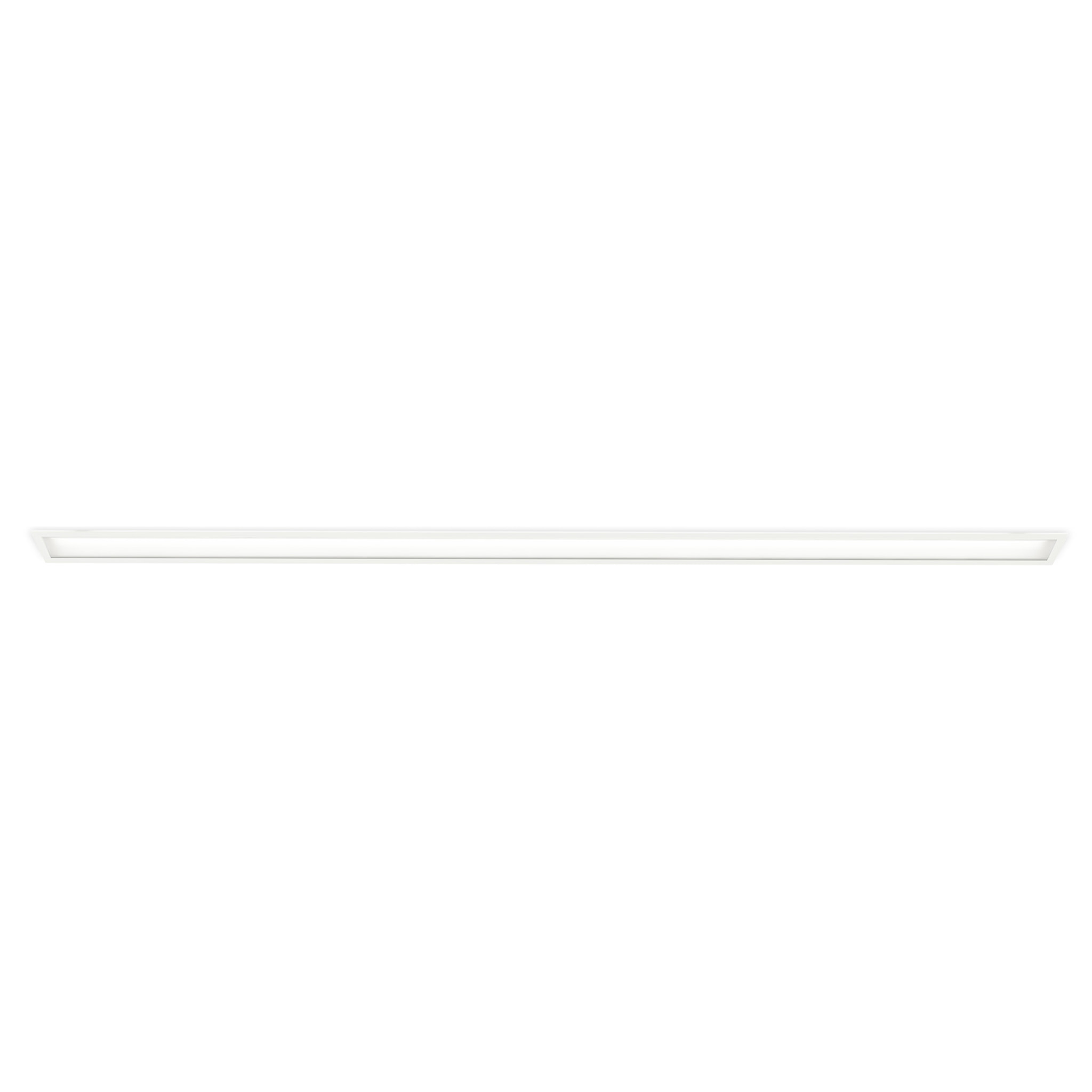 Ledsc4 LedsC4 Sistema Lineal de Iluminación Empotrada, Aluminio Resistente, Personalizable con Bombilla, Acabado Blanco, Diseño Moderno y Funcional, Infinite Pro Trimmed Recessed 1120