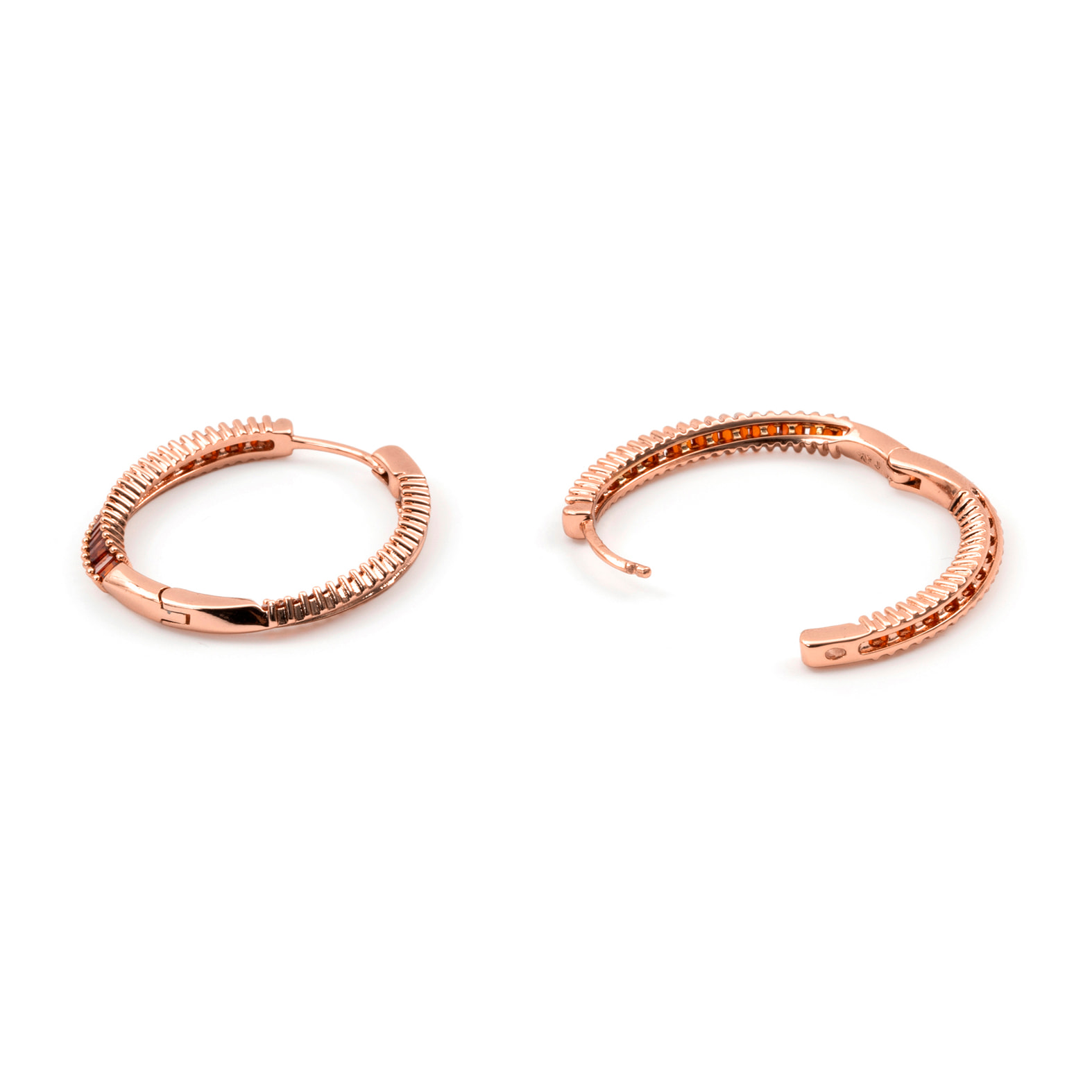 Pendientes Rendla acabado oro rosa 18k