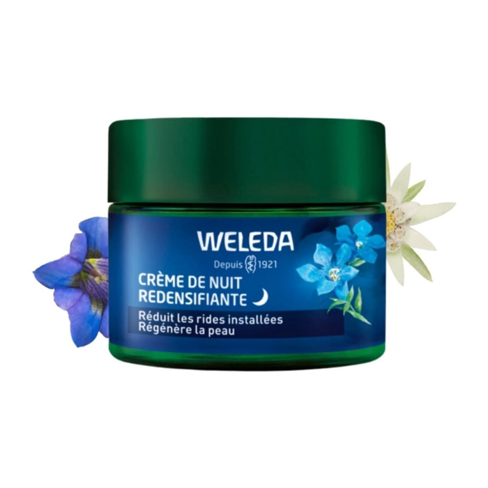 WELEDA - Crème de Nuit redensifiante GENTIANE BLEUE ET EDELWEISS - 40 ml