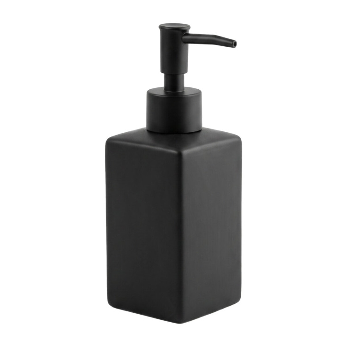 Distributeur de savon Céramique QUADRO-MATT Noir mat Spirella