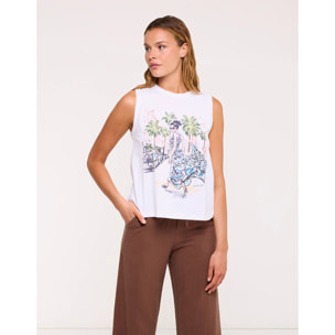 Camiseta Tirantes Blanco - Figureli