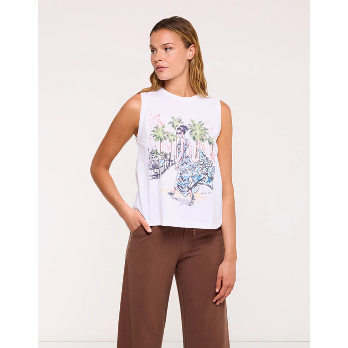 Camiseta Tirantes Blanco - Figureli