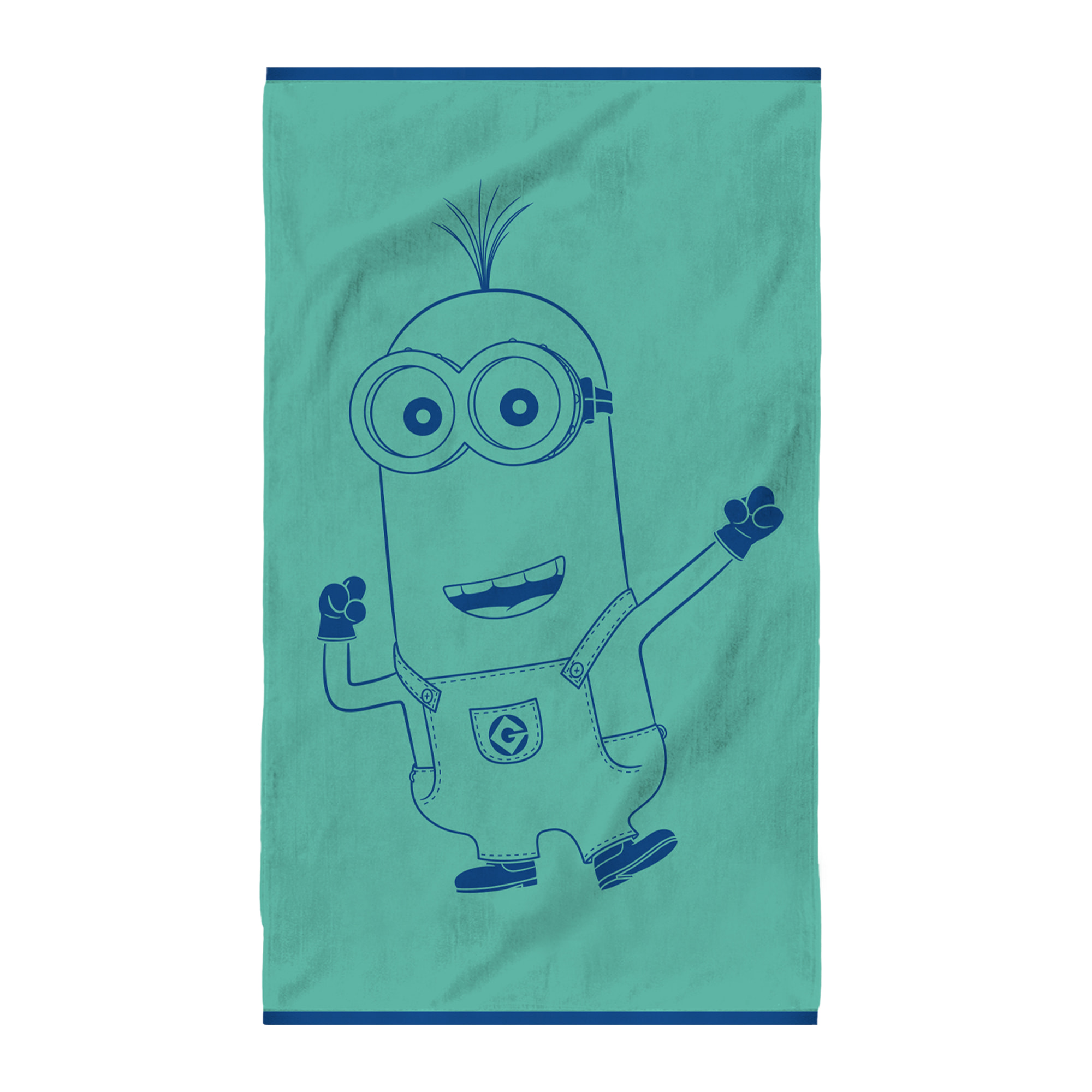 Serviette de bain Jacquard 100% coton, LES MINIONS FIESTA