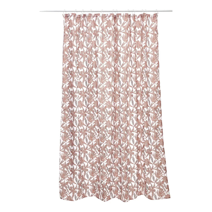 Rideau de douche Bloom rectangulaire 180x200cm rose