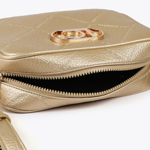 Borsa a tracolla Monogramma rombi Logo Ovale Effetto Pelle