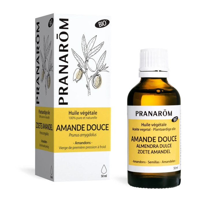 Pranarom - Huile Végétale d'Amande douce - Bio - 50 ml