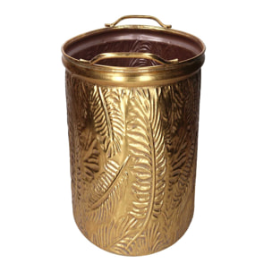 Set portavaso in metallo oro ovale